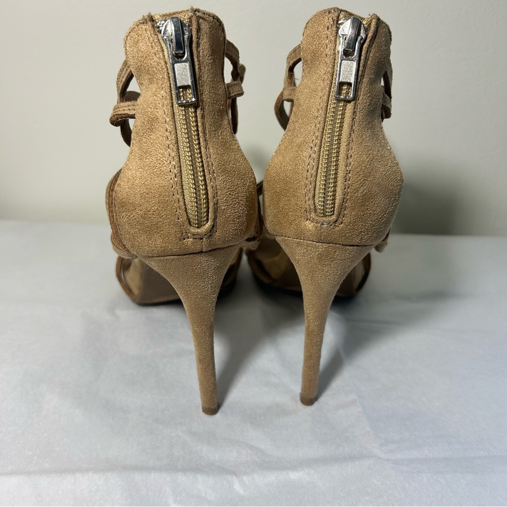 Zigi soho Elegant Tan Strappy Heels - Picture 4 of 5